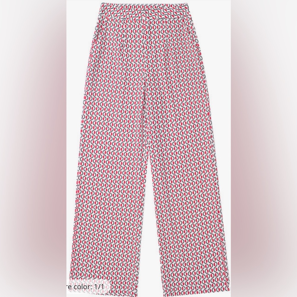 Zara pattern wide leg pant.